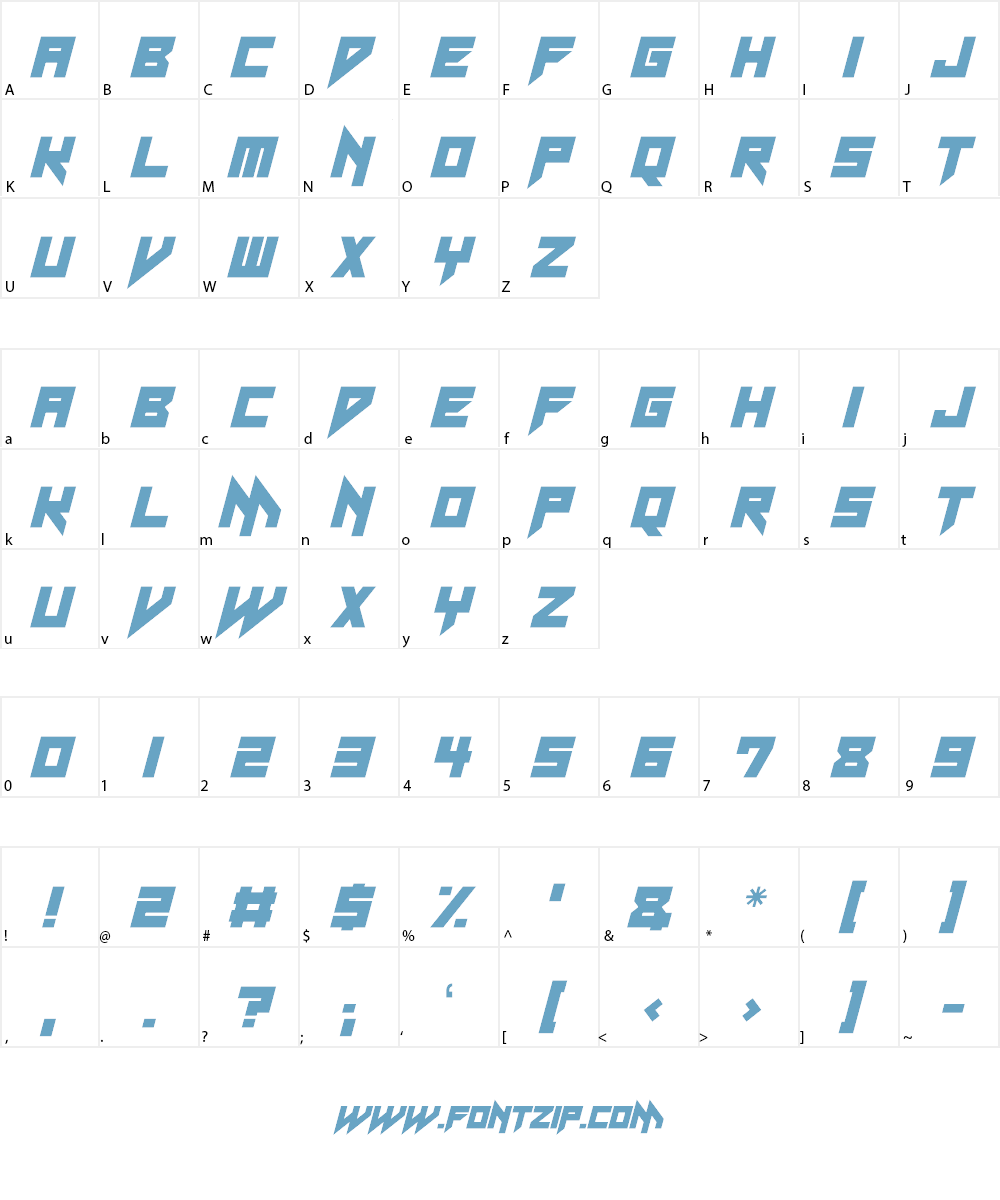 Neon Vampire Font Character